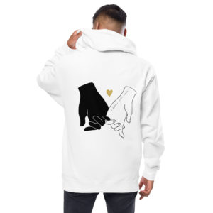 Heart and Hands Unisex Fleece Zip Up Hoodie